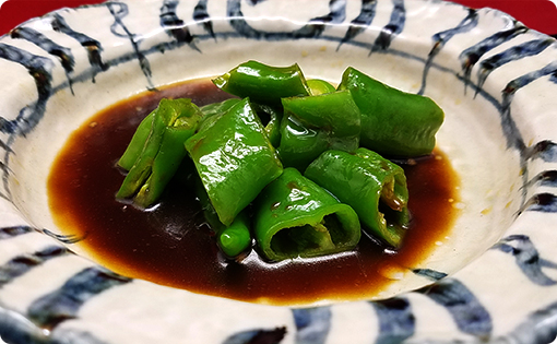 万願寺とうがらしの甘辛煮